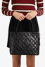 Chanel 2002 Black Caviar Quilted Medallion Tote Bag
