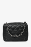 Chanel 2006-08 Black Caviar Leather Square Flap Crossbody