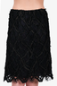 Pre-loved Chanel™ 2006 Black Silk Skirt Size S