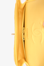 Pre-loved Chanel™ 2011/12 Yellow Lambskin Medium Double Flap Bag