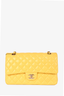 Pre-loved Chanel™ 2011/12 Yellow Lambskin Medium Double Flap Bag