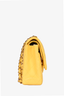 Pre-loved Chanel™ 2011/12 Yellow Lambskin Medium Double Flap Bag
