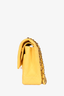Pre-loved Chanel™ 2011/12 Yellow Lambskin Medium Double Flap Bag