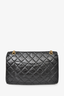 Chanel 2011 Black Calfskin Leather Reissue 227 Shoulder Bag
