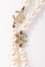Chanel 2012 Gold Toned Faux Pearl 'CC' Necklace