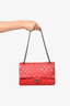Pre-loved Chanel™ 2012 Red Aged Calfskin Leather Medium Reissue 226 Chain Bag
