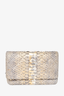 Chanel 2013/14 Grey Python Wallet On Chain