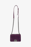 Pre-loved Chanel™ 2013/14 Purple Velvet Small Boy Bag