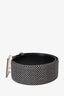 Pre-loved Chanel™ 2013 Black/White Polka Dot Wide Belt Size 36