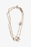 Pre-loved Chanel™ 2014 Faux Pearl Station Double Crystal CC Long Necklace