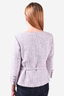 Pre-loved Chanel™ 2014 Pink/White Tweed Belted Blazer Size 40