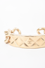 Pre-loved Chanel™ 2015 Gold Toned Quilted/Chain Cuff Bracelet