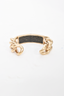 Pre-loved Chanel™ 2015 Gold Toned Quilted/Chain Cuff Bracelet