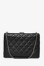 Chanel 2016/17 Black Lambskin CC Kisslock Box Shoulder Bag