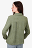 Pre-loved Chanel™ 2017 Green Tweed "Paris-Cuba" Zip-Up Blazer Size 42