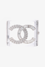 Chanel 2018 Clear Acrylic Crystal CC Cuff Bracelet