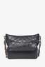 Chanel 2019 Black Leather Quilted Medium Gabrielle Crossbody Bag