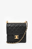 Chanel 2019 Black Quilted Leather Small 'Chic Pearls' Crossbody Bag GHW