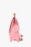 Pre-loved Chanel™ 2019 Pink Lambskin Quilted Flap Bag with Pearl Chain