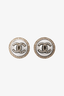 Pre-loved Chanel™ 2020 Silver Toned Crystal/Faux Pearl 'CC' Earrings