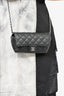 Chanel 2021 Black Quilted Caviar Leather CC Flap Glass Case on Chain