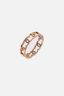 Chanel 2021 Gold Toned Multi CC Band Ring Size 6.5