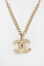 Pre-loved Chanel™ 2021 Light Gold-Toned CC Long Chain Necklace