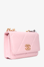 Chanel 2022 Baby Pink Leather 19 Wallet on Chain