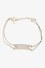 Chanel 2022 Gold Strass Logo Choker Necklace
