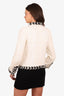 Chanel 20B Black/White Tweed Zip-up Jacket Size 40