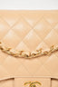 Pre-loved Chanel™ Beige Caviar Leather Jumbo Double Flap