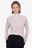 Pre-loved Chanel™ Beige Silk Maxi Sleeve Top Size 38