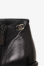 Pre-loved Chanel™ Black Cap Toe Bootie Size 39