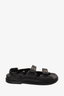 Chanel Black Caviar CC Logo Dad Sandals Size 41