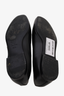 Pre-loved Chanel™ Black Leather CC Smoking Flats Size 35.5