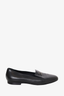 Pre-loved Chanel™ Black Leather CC Smoking Flats Size 35.5