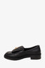 Pre-loved Chanel™ Black Leather CC Turn Lock Loafer Size 35.5