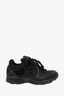 Pre-Loved Chanel™ Black Leather Mesh CC Logo Chunky Sneakers Size 37.5 (As Is)