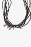 Pre-loved Chanel™ Black Multi Layer Beaded CC Long Necklace