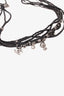 Pre-loved Chanel™ Black Multi Layer Beaded CC Long Necklace