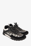 Pre-loved Chanel™ Black Nylon/Suede CC Logo Low Top Sneaker Size 37.5