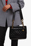 Chanel Black Quilted Lambskin Chain Tote Bag