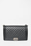 Chanel Black Quilted Leather Large Boy Bag w/ SHW