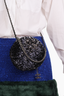 Pre-loved Chanel™ Black Sequin Round Chain Bag