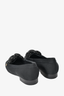 Chanel Black Shimmer Canvas 'CC' Logo Loafer Size 35.5