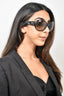 Pre-loved Chanel™ Black Sunglasses w/ Crystal "CC" Symbol