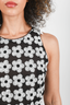 Pre-loved Chanel™ Black/White Sequin Flower Sleeveless Top Size 36
