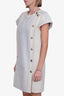 Pre-loved Chanel™ Blue Denim Cotton Cap Sleeve Dress Size 36