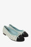Chanel Blue Tweed Ballerinas Flats size 37.5