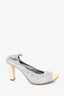 Chanel Blue/White Leather Cap Toe Heel Size 36.5